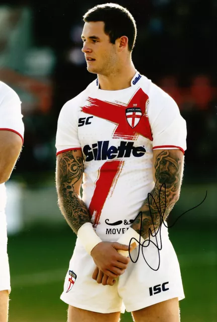 Leeds Rhinos Hand Signed Zak Hardaker Photo 12x8 2012 England.