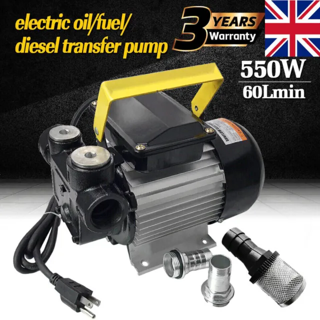 Diesel Transfer Pump Self Priming Fuel Extractor Fluid Oil Bio Electric 220 240v