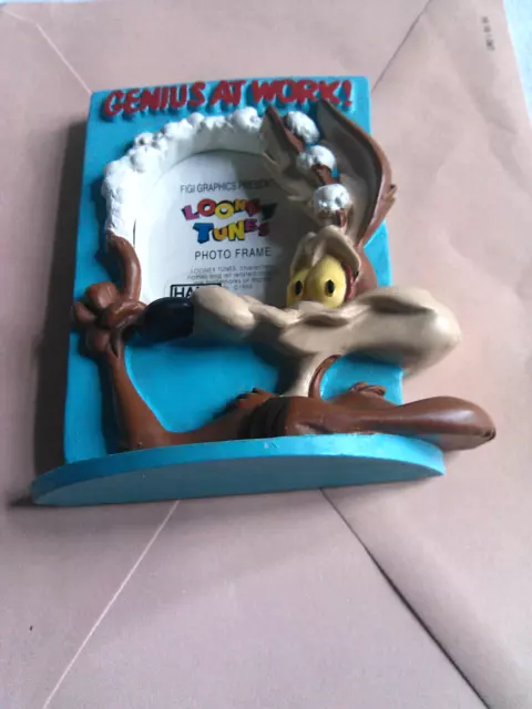 figurine collection Vintage-Looney Tunes  -Coyote -cadre photo-peint à la main