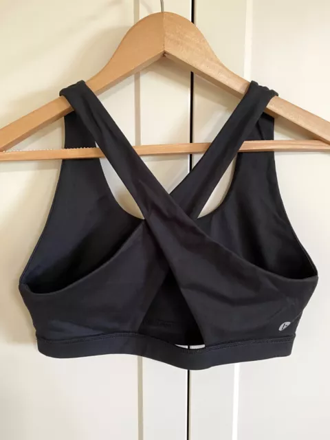 Cotton On Body Active Crop Top Bra, Size M, Black, Crossback, Not Padded