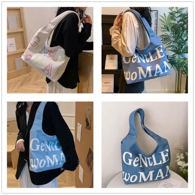 Canvas Tote Bags GentleWoman GW Shoulder Bags Fashion Makeup Bags  Women