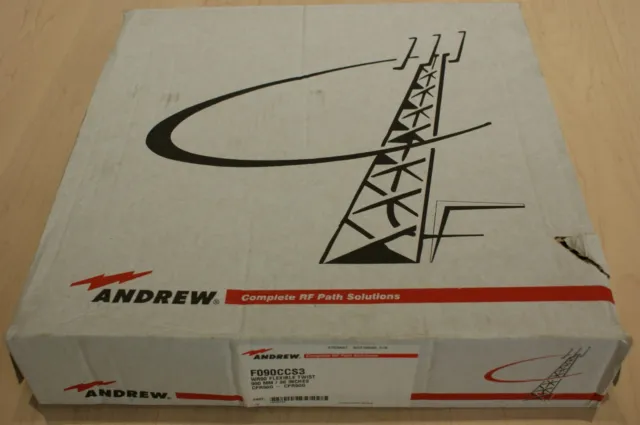 Andrew WR90 Flexible Twist Waveguide F090CCS3 36" CPR90G New 8.2-12.4 GHz