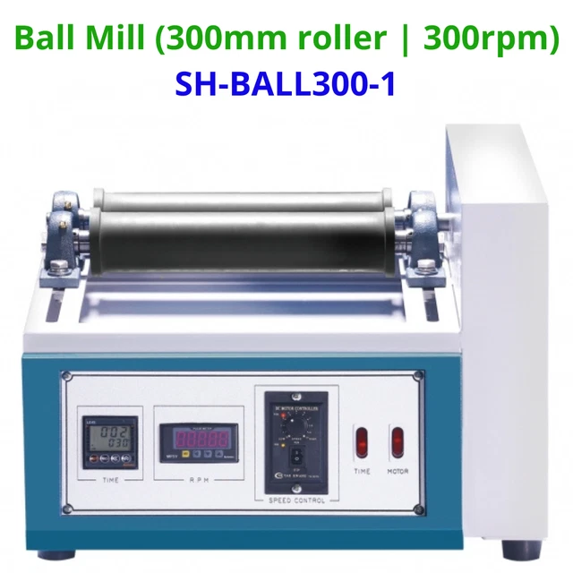SH Scientific Ball Mill | 300mm(12") roller | 300rpm | Grinding & Blending, 110V