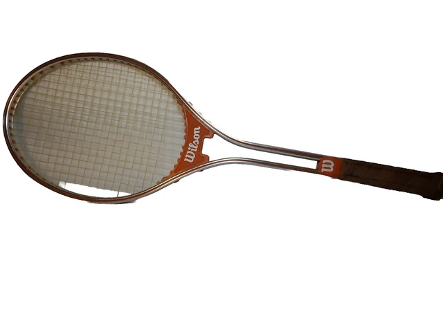 VINTAGE WILSON JIMMY Connors Rally Metal Tennis Racket 4-1/2 Steel $29. ...