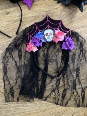 HALLOWEEN HEADBANDS BOPPERS Witch Devil Day Of Dead Lot Fancy Dress
