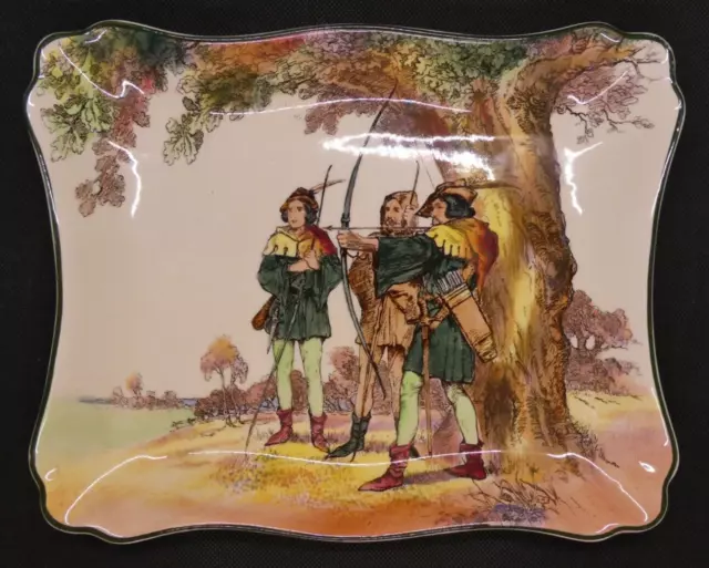 Vintage Royal Doulton Under The Greenwood Tree D6341 Scene 10 Sandwich Plate