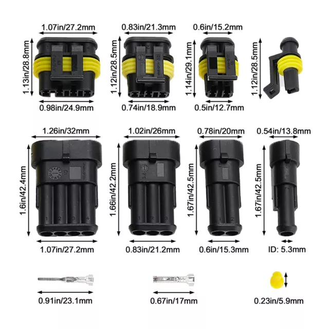 Automotive Electrical Connector Lightweight Easy Installation Buckle Design