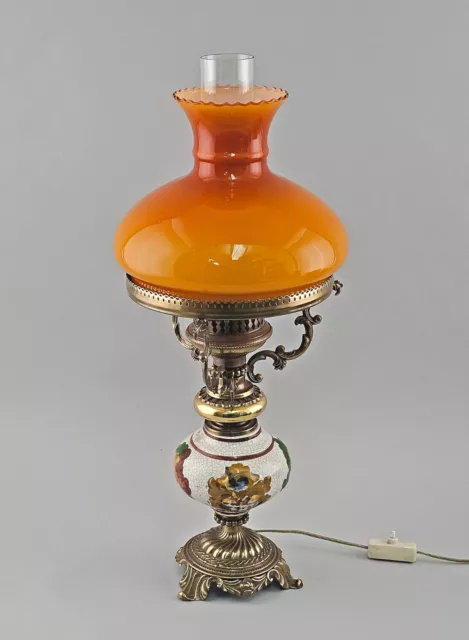 99868058 Kerosene Lamp Electrified Vintage Table Lamp H60cm