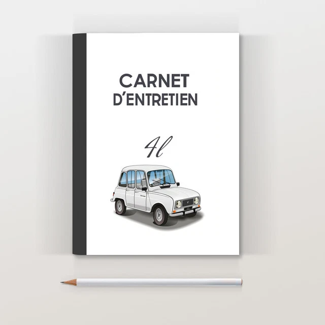 Carnet d'entretien Renault 4L Savane 1992 blanche