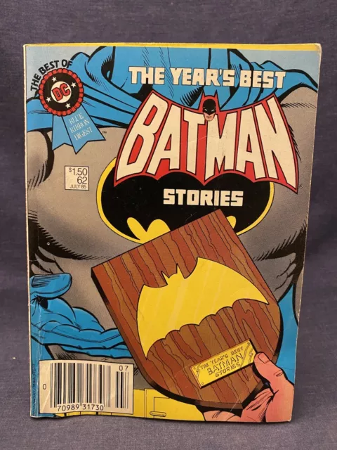 1985 The Year's Best BATMAN Stories DC Comics Blue Ribbon Digest #62 PB