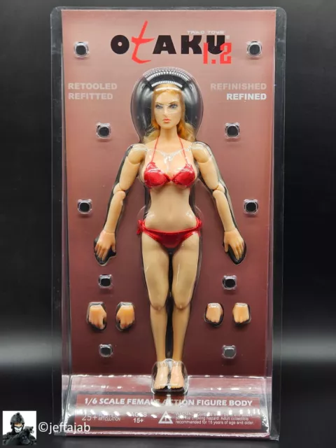 1:6 Triad Toys Otaku 1.2 Blonde Caucasian Female Body READ NOTES for 12" Figures