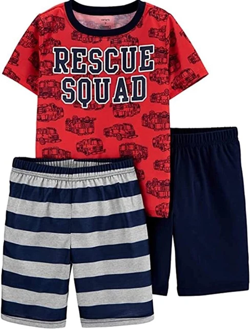 Carter's 3-Piece Toddler Baby Boy's Poly Pajamas (Firetruck/red, 8) Carter's 3-Piece Toddler Baby Boy's Poly Pajamas (Firetruck/red, 8)
