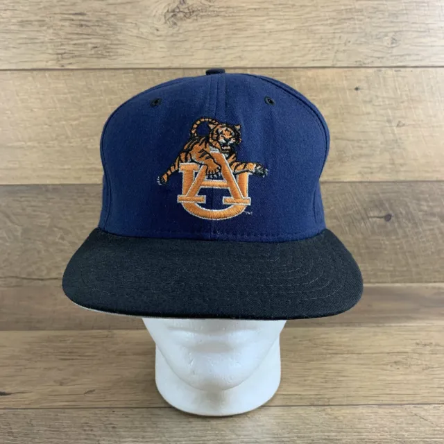 NCAA Auburn Navy / Black Bill New Era Low Profile Snapback Football Hat