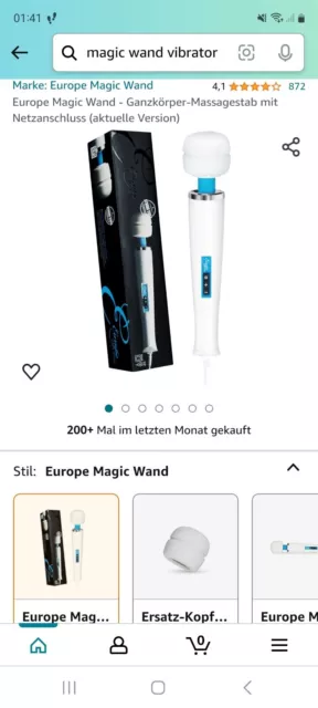 Europe Magic Wand - Massagestab mit Netzanschluss - Original Europe Modell