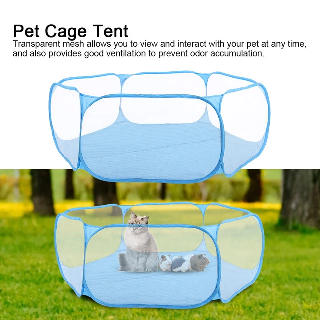 Portable Petits Animaux De Compagnie Playpen Chiot Chat Lapin Cage Tente Pou OBD