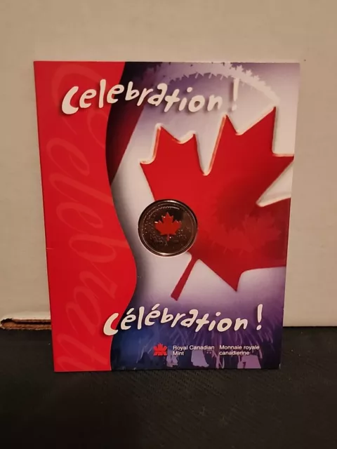 2004 Canada Celebration! 25c Coloured Quarter Uncirculated Royal Canadian Mint