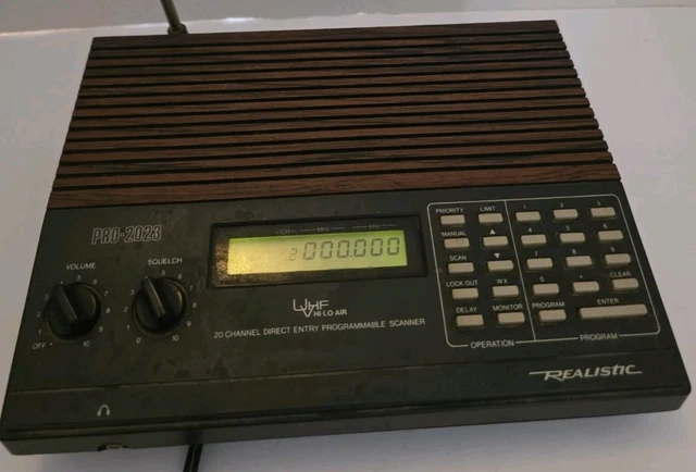 Scanner Realistic Pro 2020 20 Canaux UHF/VHF/AM/FM - Vintage Japon