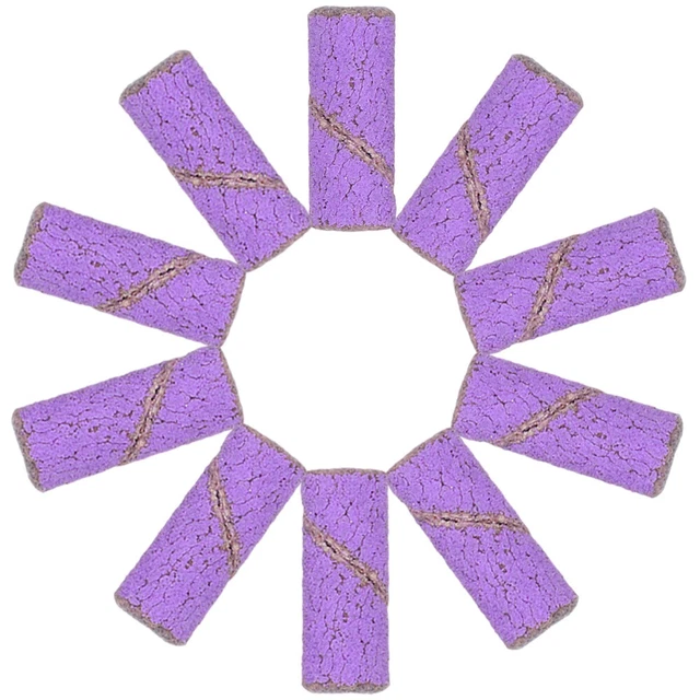 50 piezas anillos de lijado de uñas anillos de lijado de uñas de manicura cinta de lijar