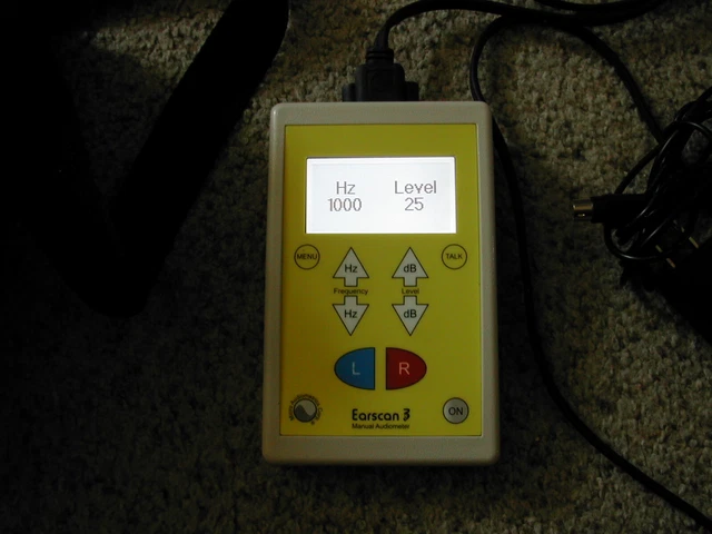 Earscan 3s Screening Audiometer with TDH39 phones June 2023 Calibration USA Made