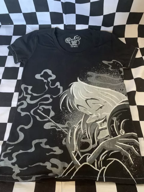 Disney Villains Cruella Deville 101 Dalmatians Black T-Shirt ARTIST Sz M