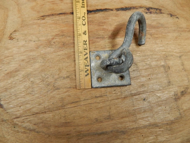3 Old Plant Ceiling Mount Hooks Porch Hangers Galvanized 2 Stationary 1 Swivel 8