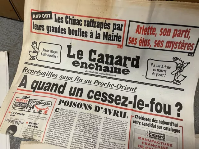 Le Canard Enchainé Gros Lot de Journaux Journal 1998-1999-2000-2001 3