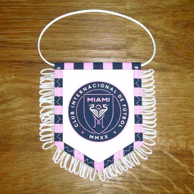 INTER MIAMI (Club de Lionel Messi) - Fanion en tissu, neuf