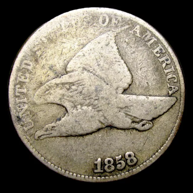 1858 Flying Eagle Cent Penny ---- Nice Coin ---- #UU081