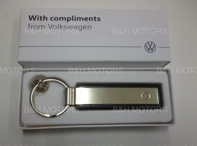 New Genuine Volkswagen   Vw   Silver Keyring   000087010Bm Ypn