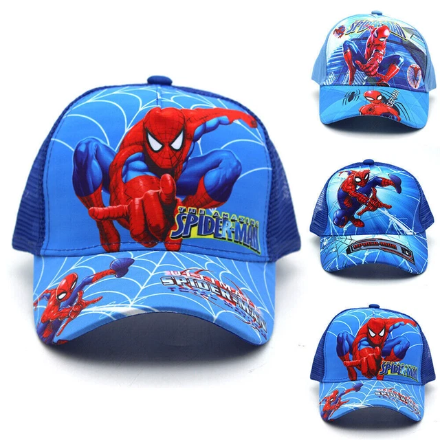 KIDS SPIDERMAN BASEBALL Cap Boys Girls Summer Cartoon Sport Adjustable