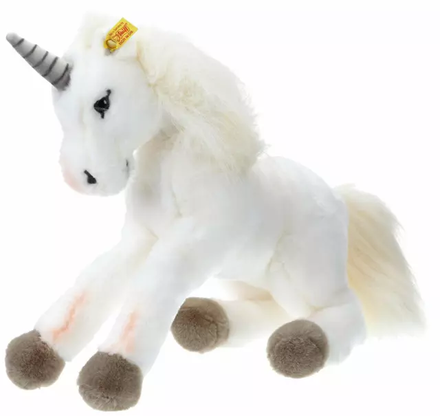 Steiff 015045 Starly Schlenker 35 Weiss Einhorn