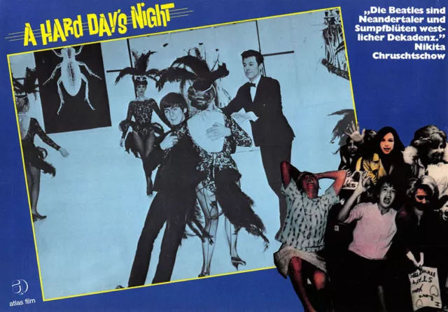 A Hard Day's Night ORIGINAL Aushangfoto Die Beatles / Paul McCartney / J. Lennon