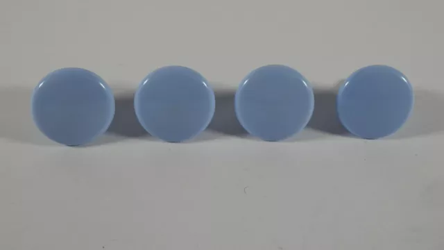 Set of 4 Vintage Retro Blue Plastic Screw In Door Knobs Pull Handles #2103