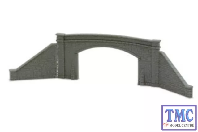 NB-34 Peco N Gauge Road Bridge Sides, stone type, double track x 2