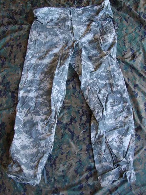 Army Military Surplus ACU Digital Improved Rainsuit Trousers Pants ORC SMALL GI