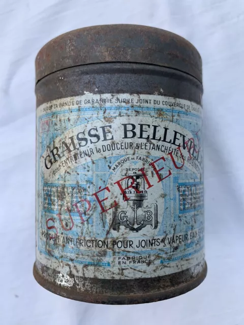 ANCIEN BIDON HUILE . Ancien Pot De Graisse Lange . Old Grease Can . Bidon  Vide EUR 17,00 - PicClick FR
