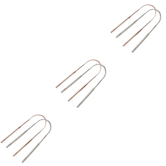 6 PCS Tongue Cleaner Scraper Oral Scraper Stainless Spatula Stainless Steel