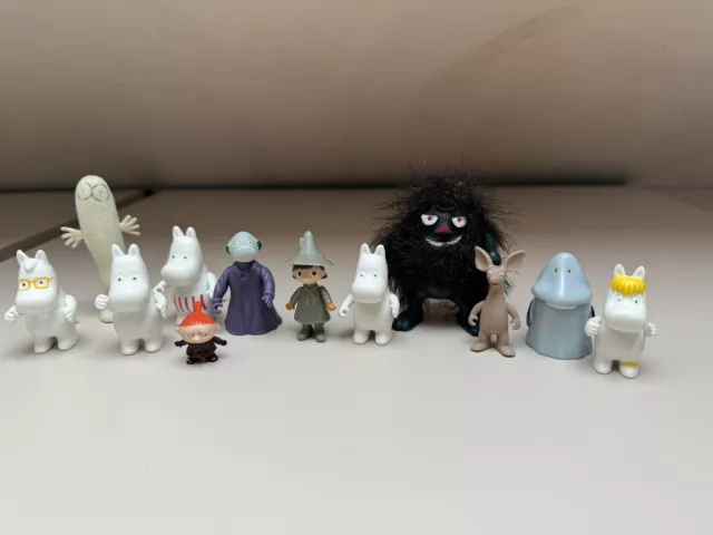 Moomin Figures Groke Stinky Little my Sniff Snufkin Finland Rare Animation