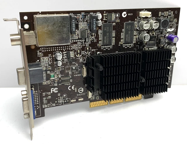 Carte graphique vidéo vintage Asus Nvidia GeForce FX 5200 128 Mo ddr tv dvi Agp - France