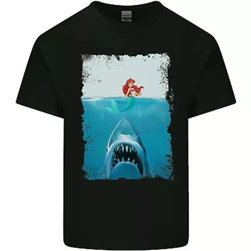 Funny Shark Parody Scuba Diving Fishing Mens Cotton T-Shirt Tee Top