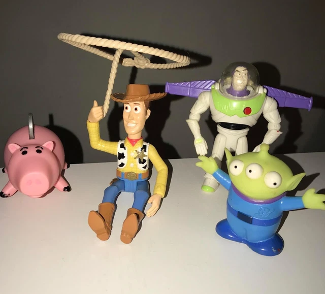 VINTAGE 1996 BURGER King Toy Story 90s Toys Woody Alien Buzz Lightyear