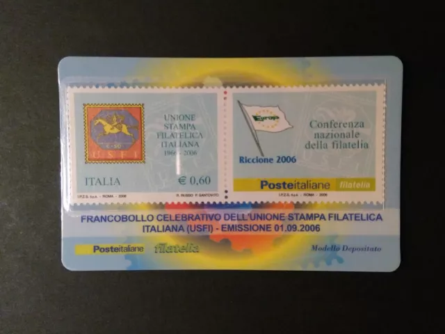 Tessera Filatelica Unione Stampa Filatelica Italiana Usfi 2006