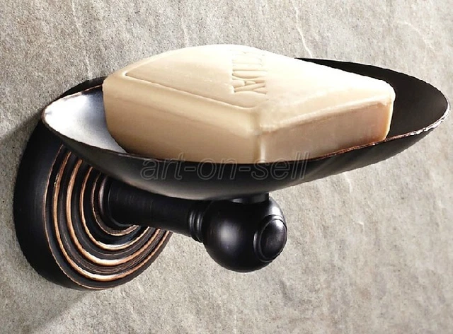 Black Oil Rubbed Bronze Wall Mounted Bathroom Soap Dish Storage Holder aba119