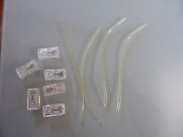 Lego Lot De 6 Briques Lumineuses Et Fibre Optique, Reference 54604