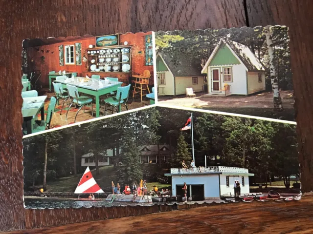 Green Shingle Lodge Wolfe Lake Westport Ontario Canada Postcard