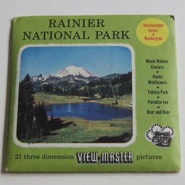 View-Master 3-Reel Packet S3 Type Rainier National Park Viewmaster