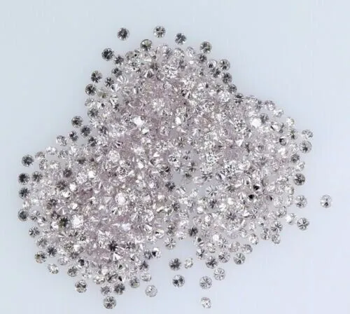 Diamante naturale sciolto colore rosa forma rotonda SI1 da 1,00 a 1,10 MM...