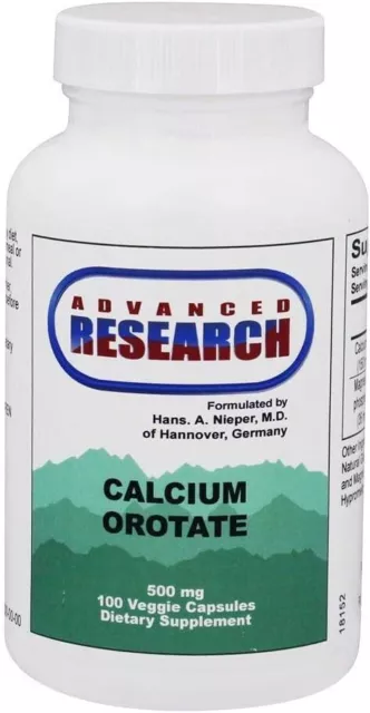 NCI Advanced Research Dr. Hans Nieper Calcium Orotate Capsules, 100 Count