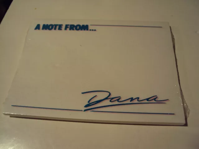 Vintage Post it notes Personalized 1989 Made in USA "Dana" Sealed NOS