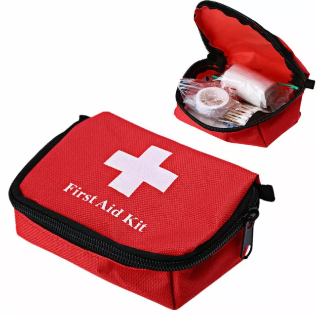 Mini First Aid Kit - Emergency Small Bag Box Walking Hiking Car Travel Bag AU 3